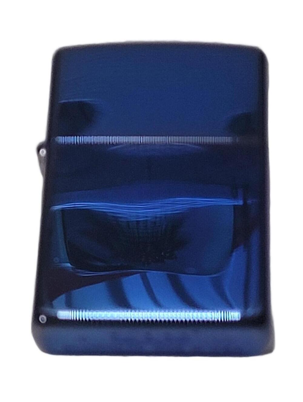 Zippo Windproof Lighter Classic High Polish Metallic Blue Finish Metal 2006
